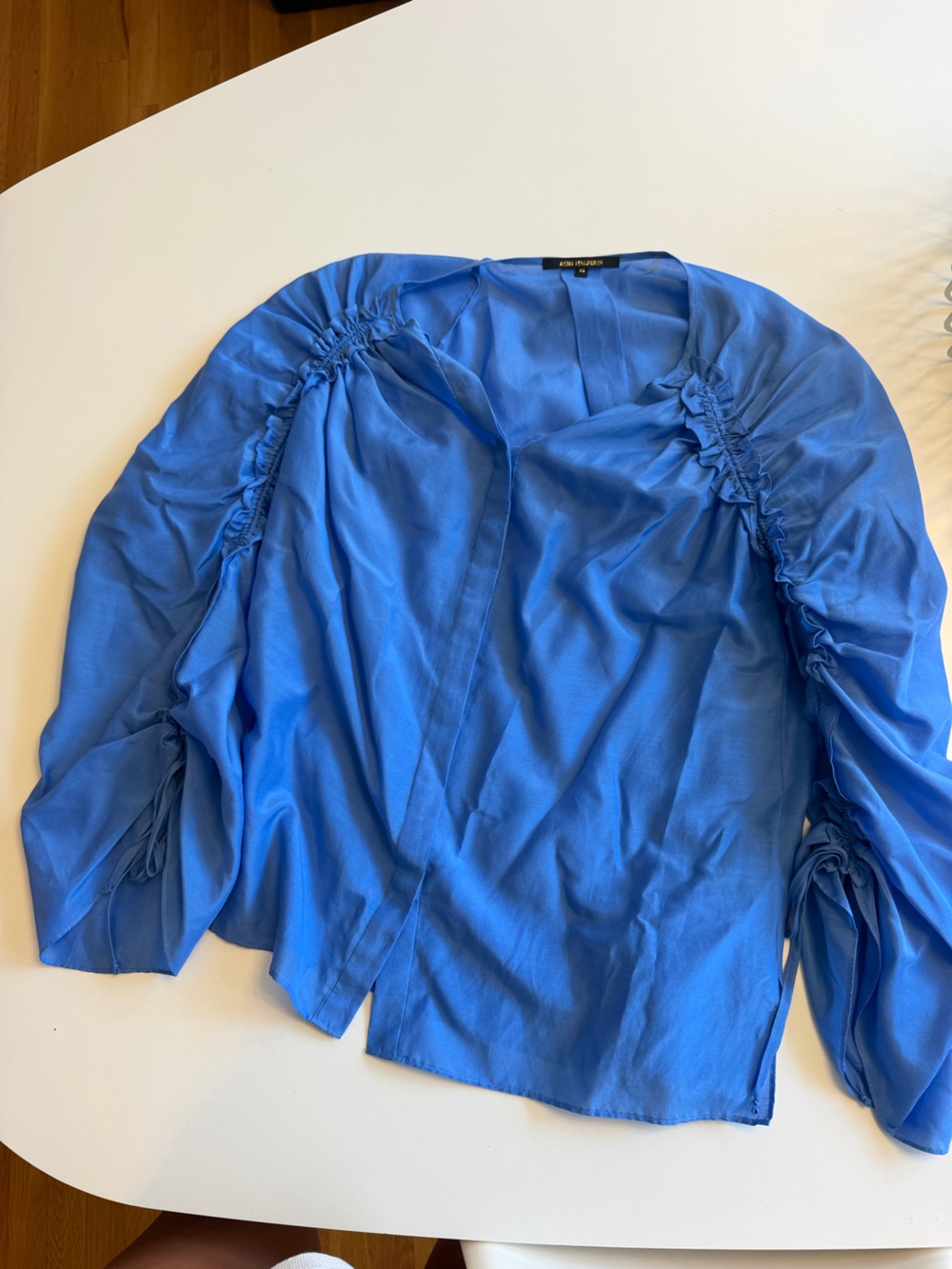 Kobi Halperin Vibrant Royal Blue Lightweight Blouse